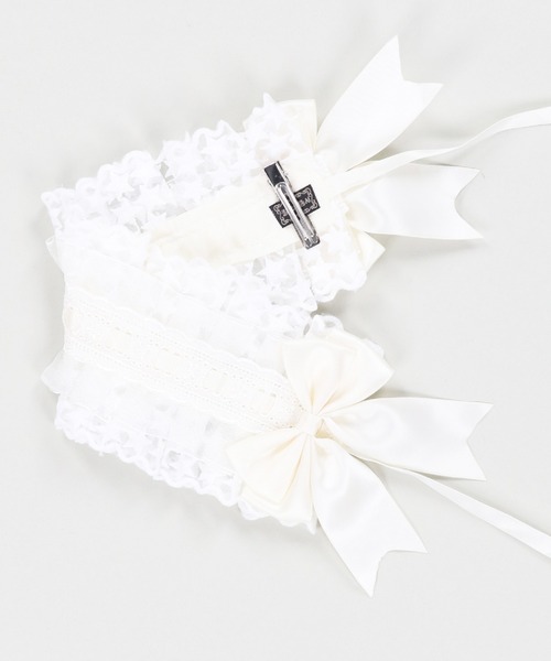 SPINNS（スピンズ）の「レースヘッドドレス（その他ヘアアクセサリー・レディース・ホワイト・ONESIZE）」の4枚目の写真
