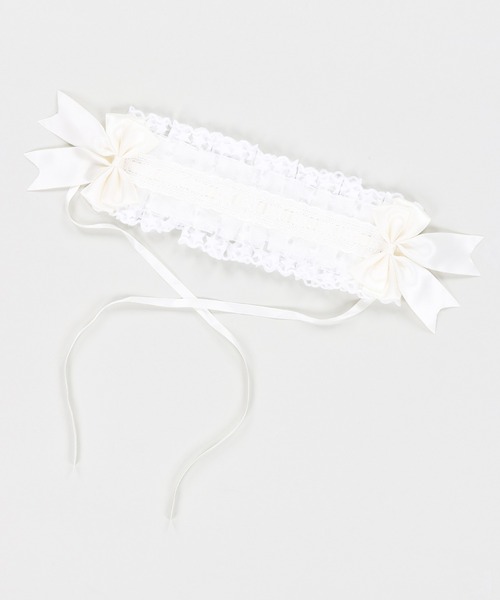 SPINNS（スピンズ）の「レースヘッドドレス（その他ヘアアクセサリー・レディース・ホワイト・ONESIZE）」の3枚目の写真