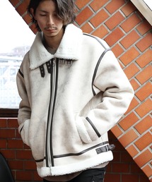 ８(eight) | フェイクムートンＢー３フライトジャケット(ブルゾン)