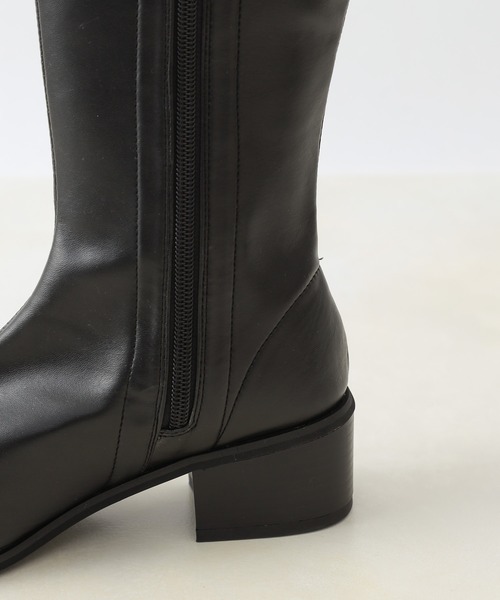 COLONY 2139（コロニートゥーワンスリーナイン）の「【マカロンFoot】ストレスフリーストレッチロングブーツ（ブーツ・レディース・ブラック/ライトグレー・23cm/24cm/25cm）」の9枚目の写真