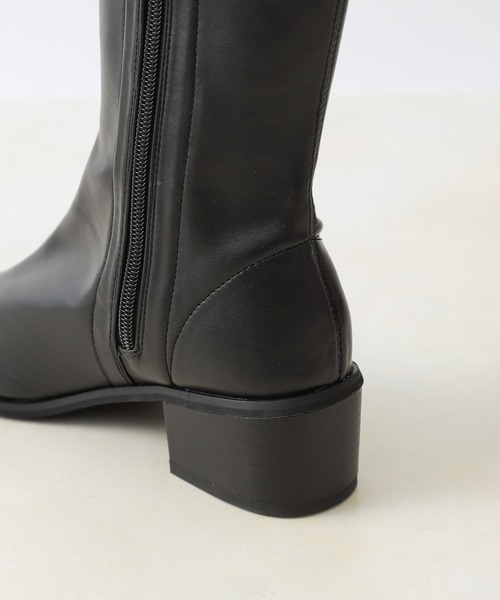 COLONY 2139（コロニートゥーワンスリーナイン）の「【マカロンFoot】ストレスフリーストレッチロングブーツ（ブーツ・レディース・ブラック/ライトグレー・23cm/24cm/25cm）」の14枚目の写真