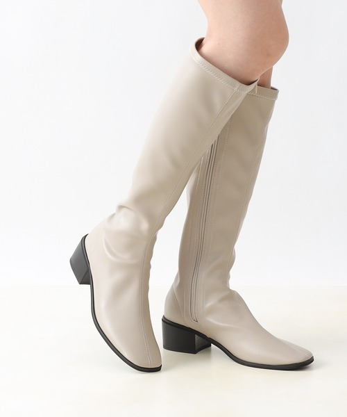 COLONY 2139（コロニートゥーワンスリーナイン）の「【マカロンFoot】ストレスフリーストレッチロングブーツ（ブーツ・レディース・ブラック/ライトグレー・23cm/24cm/25cm）」の19枚目の写真