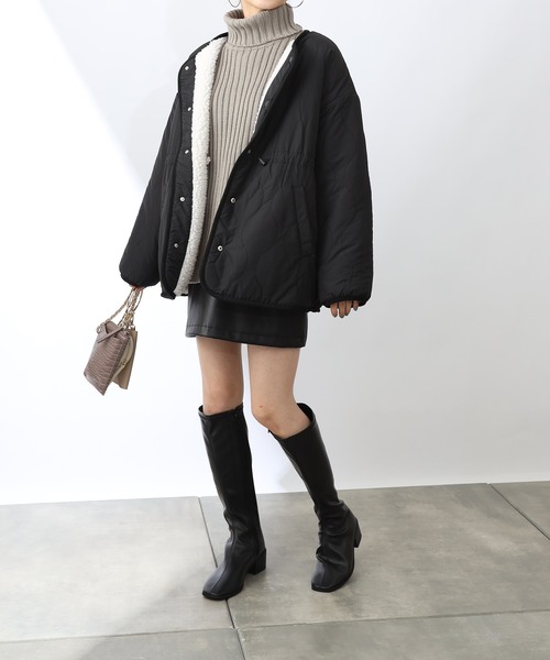 COLONY 2139（コロニートゥーワンスリーナイン）の「【マカロンFoot】ストレスフリーストレッチロングブーツ（ブーツ・レディース・ブラック/ライトグレー・23cm/24cm/25cm）」の8枚目の写真