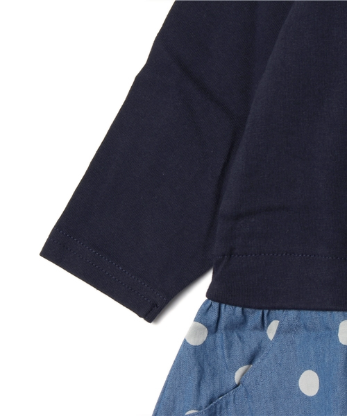 B:MING by BEAMS（ビーミングバイビームス）の「ビーミング by ビームス / コンビネーションワンピース（ワンピース・キッズ・ホワイト/ネイビー・100/120/90/110/130/80）」の14枚目の写真