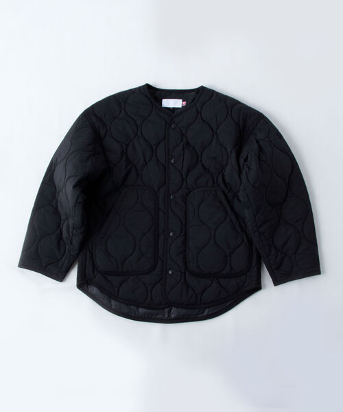 WILD THINGS(ワイルドシングス)の「【WEB限定】【WILD THINGS/ワイルドシングス】 プリマロフトキルティングジャケット #WTW21210SK(ダウンジャケット/コート・レディース・ブラック/カーキ・MEDIUM)」の15枚目の写真