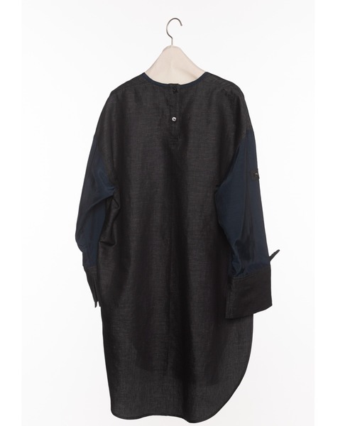 RURI.W（ルリ）の「【RURI.W】SPLICED BLOUSE（シャツ/ブラウス・レディース・ベージュ/ネイビー・FREE）」の10枚目の写真