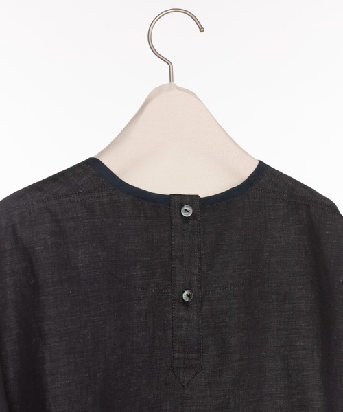 RURI.W（ルリ）の「【RURI.W】SPLICED BLOUSE（シャツ/ブラウス・レディース・ベージュ/ネイビー・FREE）」の8枚目の写真