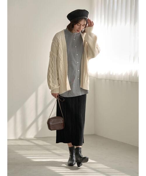 earth music&ecology（アースミュージックアンドエコロジー）の「リバーシブルベレー＊（キャップ・レディース・ブラック系その他3/ブラウン系その他4・FREE）」の14枚目の写真