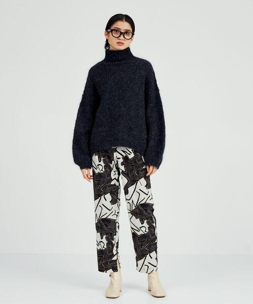 BRACTMENT（ブラクトメント）の「＜BRACTMENT(ブラクトメント)＞BM MOHAIR/ALP MIX ハイネック（ニット/セーター・レディース・ライトブルー/イエロー/ダークグレー・FREE）」の17枚目の写真