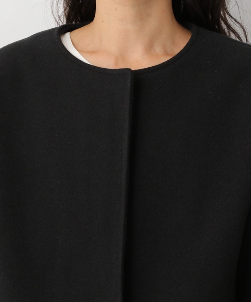 LEPSIM（レプシィム）の「クルーネックロングコート　235838（その他アウター・レディース・ブラック/ベージュ系その他・MEDIUM/LARGE）」の9枚目の写真