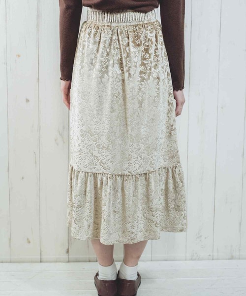 Hamble by Par Avion(ハンブルバイパラビオン)の「フラワースカート(スカート・レディース・ブラック/モカ・ONESIZE)」の17枚目の写真