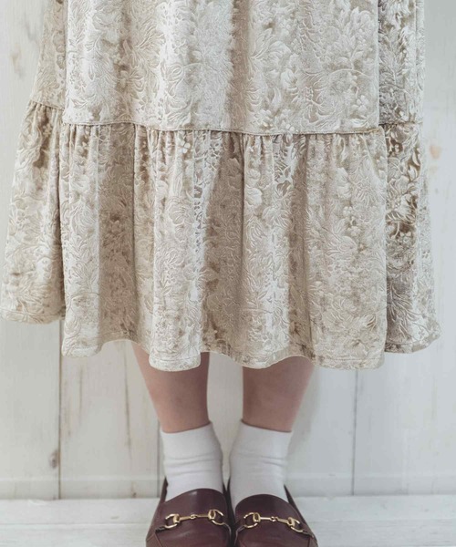 Hamble by Par Avion(ハンブルバイパラビオン)の「フラワースカート(スカート・レディース・ブラック/モカ・ONESIZE)」の18枚目の写真