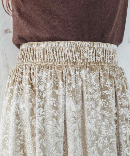 Hamble by Par Avion(ハンブルバイパラビオン)の「フラワースカート(スカート・レディース・ブラック/モカ・ONESIZE)」の19枚目の写真