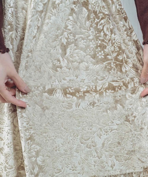 Hamble by Par Avion(ハンブルバイパラビオン)の「フラワースカート(スカート・レディース・ブラック/モカ・ONESIZE)」の20枚目の写真