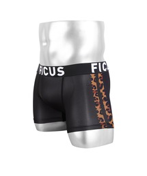 FICUS/フィークス ボクサーパンツ メンズ アンダーウェア 下着 ツルツル サイドライン レオパード ヒョウ柄