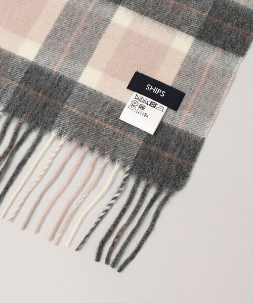 SHIPS（シップス）の「SHIPS: ウール/カシミヤ ベーシック チェック マフラー（マフラー・メンズ・ブラック/カーキ/ダークグレー/キャメル/ワイン/ネイビー・ONE SIZE）」の19枚目の写真