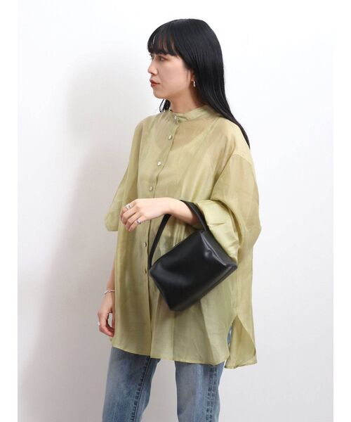 【WEB限定】スリーブボリュームシアーブラウス