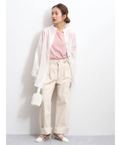 【WEB限定】スリーブボリュームシアーブラウス