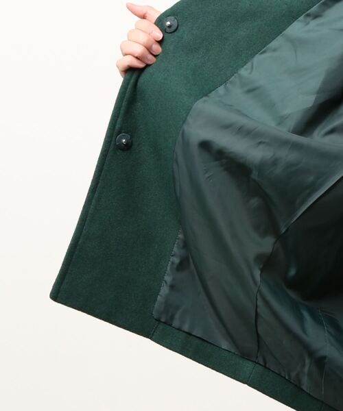 AZUL by moussy（アズールバイマウジー）の「MIDDLE CHESTER COAT/ミドルチェスターコート（その他アウター・レディース・ブラック/ダークグリーン・SMALL/MEDIUM）」の3枚目の写真