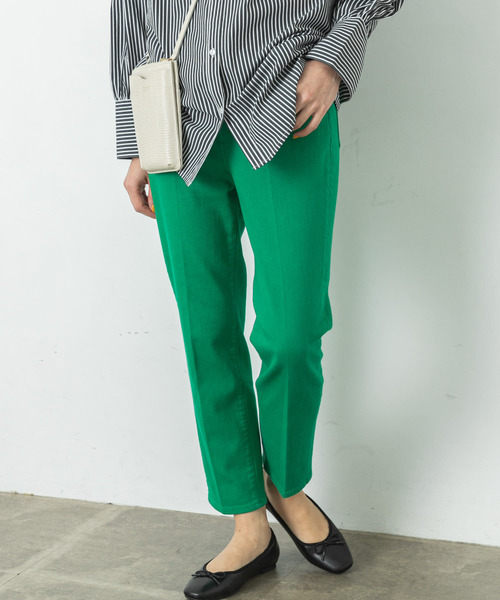 URBAN RESEARCH Sonny Label（アーバンリサーチサニーレーベル）の「テーパードカラーデニム（デニムパンツ・レディース・ベージュ系その他/グリーン/オレンジ・24/25/26）」の3枚目の写真