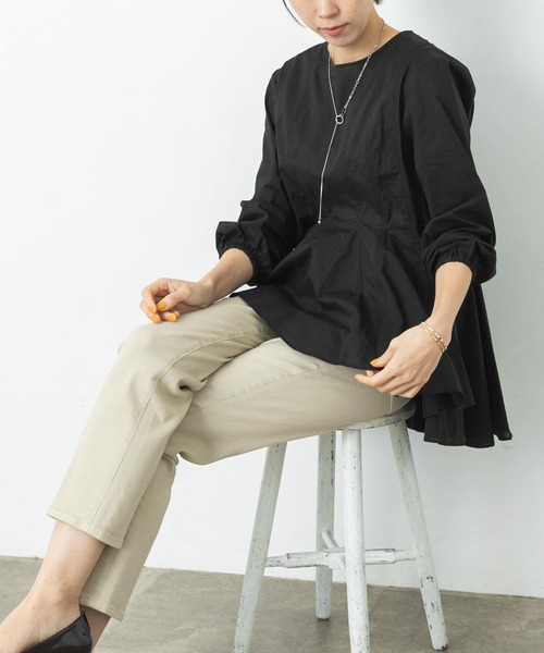 URBAN RESEARCH Sonny Label（アーバンリサーチサニーレーベル）の「テーパードカラーデニム（デニムパンツ・レディース・ベージュ系その他/グリーン/オレンジ・24/25/26）」の10枚目の写真