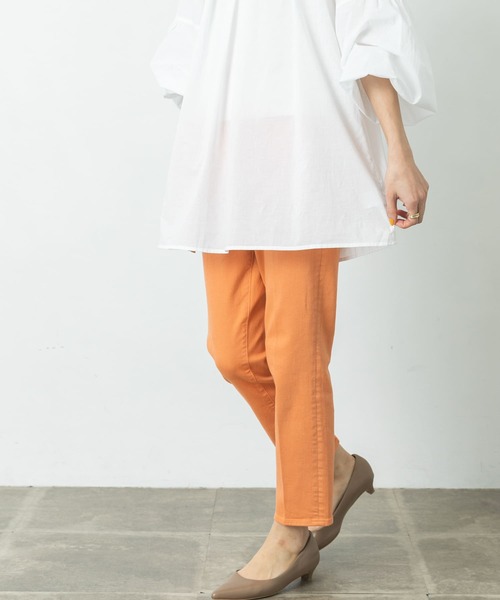 URBAN RESEARCH Sonny Label（アーバンリサーチサニーレーベル）の「テーパードカラーデニム（デニムパンツ・レディース・ベージュ系その他/グリーン/オレンジ・24/25/26）」の13枚目の写真