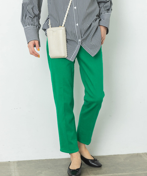 URBAN RESEARCH Sonny Label（アーバンリサーチサニーレーベル）の「テーパードカラーデニム（デニムパンツ・レディース・ベージュ系その他/グリーン/オレンジ・24/25/26）」の6枚目の写真