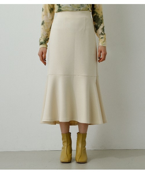 AZUL by moussy(アズールバイマウジー)の「LUXE MERMAID SK /リュクスマーメイドスカート(スカート・レディース・ライトグリーン/アイボリー/ブラック・MEDIUM/SMALL)」の2枚目の写真