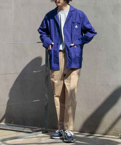 GEVACO（ゲバコ）の「【GEVACO/ゲバコ】ユーロワーク ヘリンボンカバーオール（カバーオール・メンズ・ネイビー/オリーブ/ブルー・MEDIUM/LARGE）」の8枚目の写真