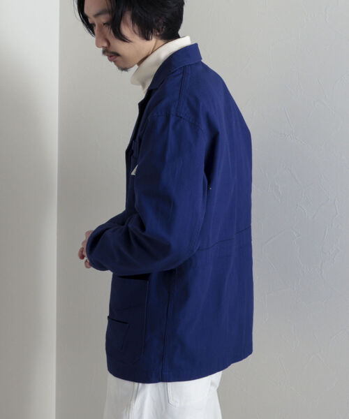 GEVACO（ゲバコ）の「【GEVACO/ゲバコ】ユーロワーク ヘリンボンカバーオール（カバーオール・メンズ・ネイビー/オリーブ/ブルー・MEDIUM/LARGE）」の12枚目の写真