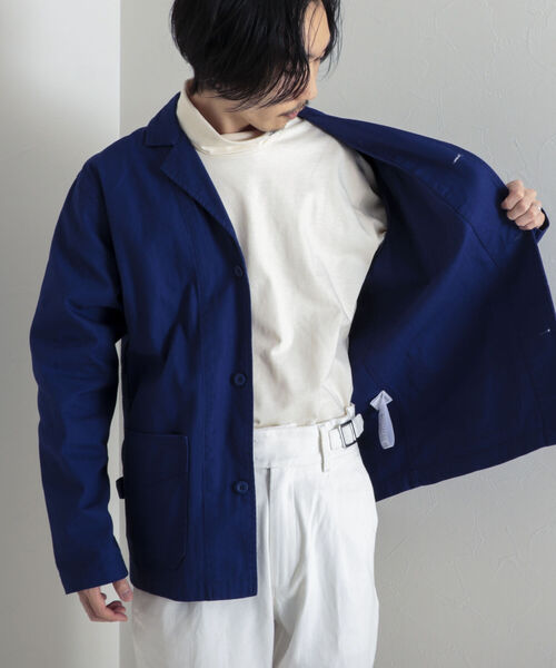 GEVACO（ゲバコ）の「【GEVACO/ゲバコ】ユーロワーク ヘリンボンカバーオール（カバーオール・メンズ・ネイビー/オリーブ/ブルー・MEDIUM/LARGE）」の16枚目の写真