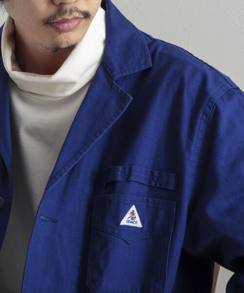 GEVACO（ゲバコ）の「【GEVACO/ゲバコ】ユーロワーク ヘリンボンカバーオール（カバーオール・メンズ・ネイビー/オリーブ/ブルー・MEDIUM/LARGE）」の20枚目の写真