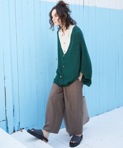 Casper John レース編みカーディガン チャコールグレー XS CASPER JOHN（キャスパージョン）｜カーディガン/ボレロ一覧 - WEAR