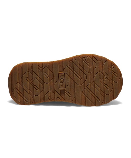 アグ マリンレースロゴ ブラック ベージュ スエード 厚底5cm UGG（アグ）の「UGG W MARIN LACE LOGO / アグ マリン レース
