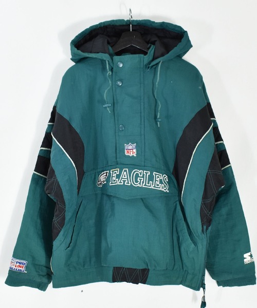 ヴィンテージ古着】90s STARTER スターター EAGLES 中綿入りナイロン 