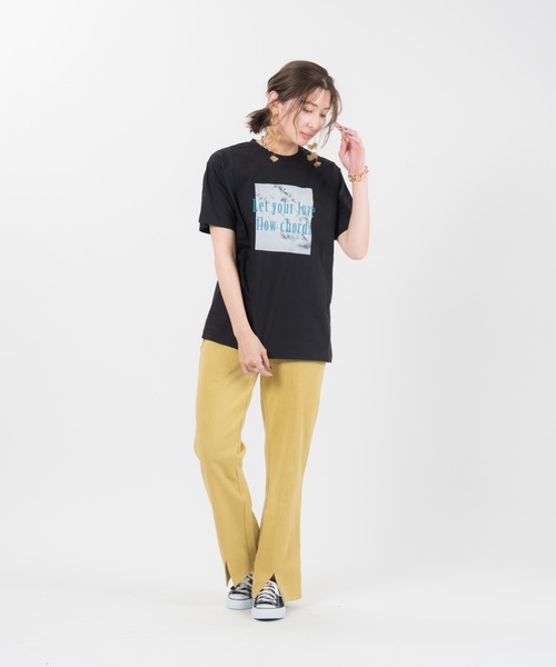 tシャツ Frame flower CS  フレームフラワーカットソー レディース Frame flower CS フレームフラワーカットソー（Tシャツ