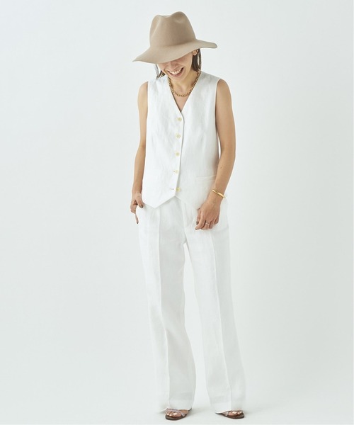 plage（プラージュ）の「Linen トラウザーパンツ◆（その他パンツ・レディース・アイボリー/ホワイト・38/36/34）」の3枚目の写真
