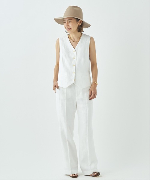 plage（プラージュ）の「Linen トラウザーパンツ◆（その他パンツ・レディース・アイボリー/ホワイト・38/36/34）」の6枚目の写真