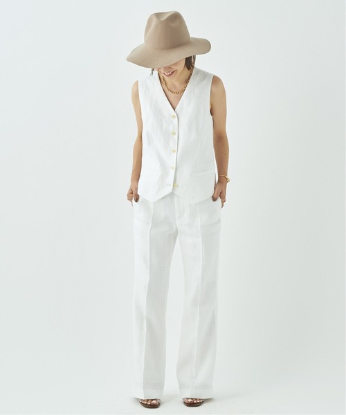 plage（プラージュ）の「Linen トラウザーパンツ◆（その他パンツ・レディース・アイボリー/ホワイト・38/36/34）」の8枚目の写真