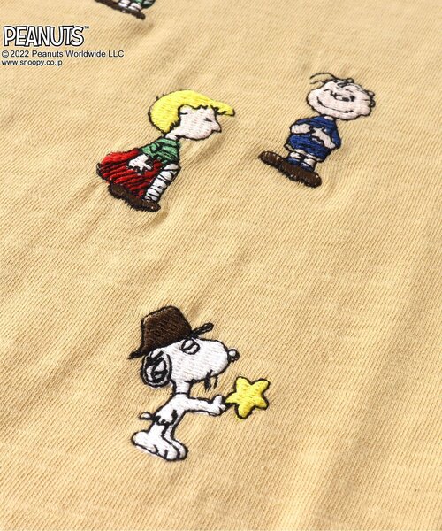 PEANUTS(ピーナッツ)の「PEANUTSコラボ 刺繍Tシャツ(Tシャツ/カットソー・キッズ・ピンク/イエロー/グリーン/チャコール/キナリ・90/100/110/120/80/130/95/140)」の13枚目の写真
