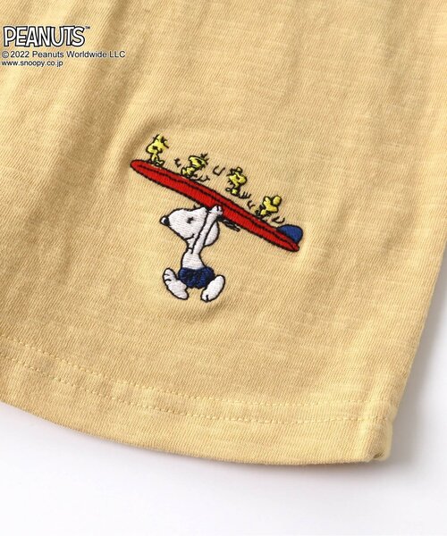 PEANUTS(ピーナッツ)の「PEANUTSコラボ 刺繍Tシャツ(Tシャツ/カットソー・キッズ・ピンク/イエロー/グリーン/チャコール/キナリ・90/100/110/120/80/130/95/140)」の11枚目の写真