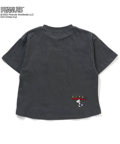 PEANUTS(ピーナッツ)の「PEANUTSコラボ 刺繍Tシャツ(Tシャツ/カットソー・キッズ・ピンク/イエロー/グリーン/チャコール/キナリ・90/100/110/120/80/130/95/140)」の10枚目の写真