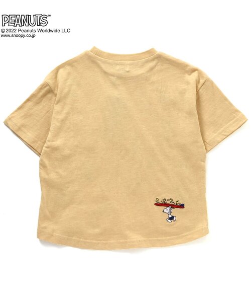 PEANUTS(ピーナッツ)の「PEANUTSコラボ 刺繍Tシャツ(Tシャツ/カットソー・キッズ・ピンク/イエロー/グリーン/チャコール/キナリ・90/100/110/120/80/130/95/140)」の20枚目の写真