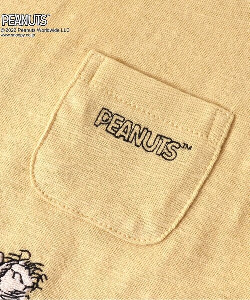 PEANUTS(ピーナッツ)の「PEANUTSコラボ 刺繍Tシャツ(Tシャツ/カットソー・キッズ・ピンク/イエロー/グリーン/チャコール/キナリ・90/100/110/120/80/130/95/140)」の17枚目の写真