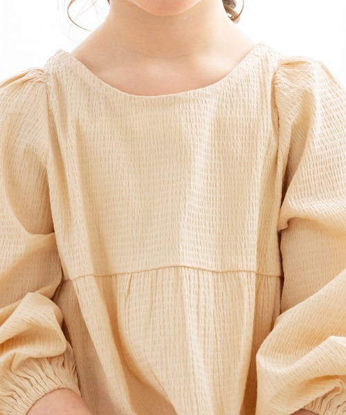 lulpini（ルルピー二）の「kids　リップルチュニックブラウス（Tシャツ/カットソー・キッズ・ホワイト×ブルー/ミント/オレンジ系その他・S/M/L）」の22枚目の写真
