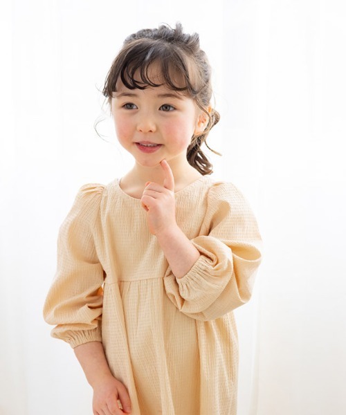 lulpini（ルルピー二）の「kids　リップルチュニックブラウス（Tシャツ/カットソー・キッズ・ホワイト×ブルー/ミント/オレンジ系その他・S/M/L）」の10枚目の写真