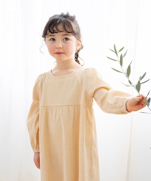 lulpini（ルルピー二）の「kids　リップルチュニックブラウス（Tシャツ/カットソー・キッズ・ホワイト×ブルー/ミント/オレンジ系その他・S/M/L）」の14枚目の写真