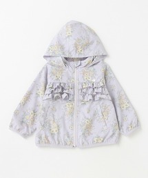 【撥水加工】花柄ウィンブレ