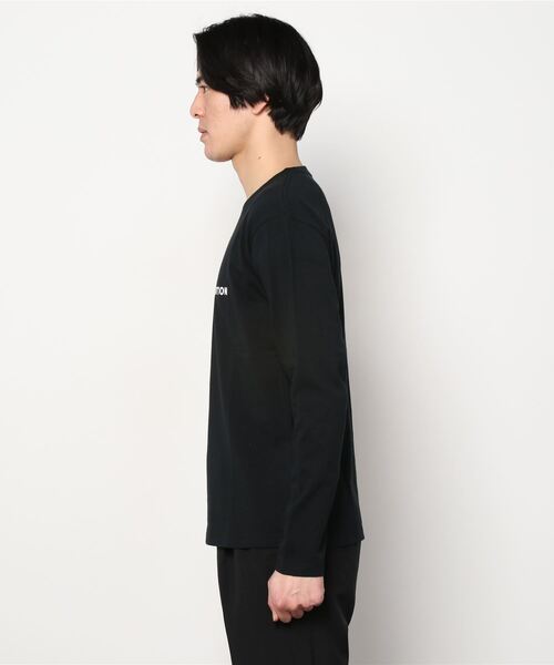 TRAP/U (トラップユー)の「フロント メッセージプリント コットン 天竺 ロングTシャツ(Tシャツ/カットソー・メンズ・ホワイト/ブラック/ブルー系その他・L/M)」の10枚目の写真