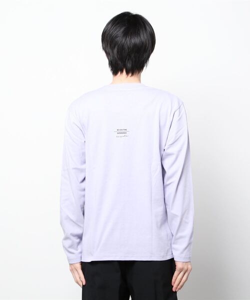 TRAP/U (トラップユー)の「フロント メッセージプリント コットン 天竺 ロングTシャツ(Tシャツ/カットソー・メンズ・ホワイト/ブラック/ブルー系その他・L/M)」の12枚目の写真